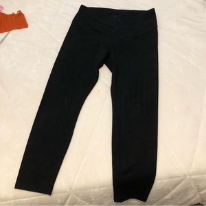 Hilary Radley Black Suede Leggings